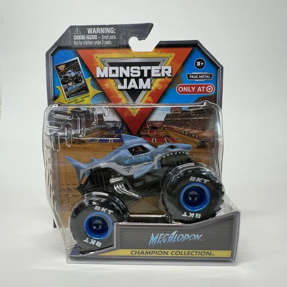 Spin Master Monster Jam Truck Megalodon Truck Champion Target Exclusive New 1:64